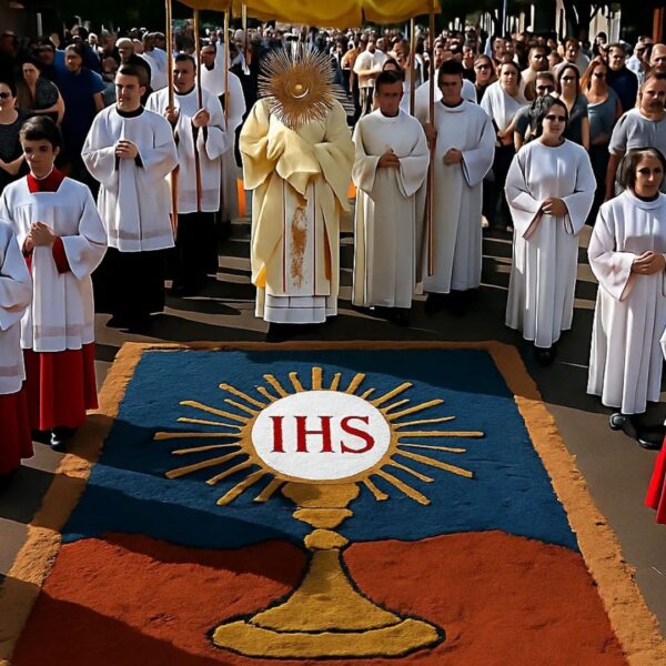 Como surgiu o tapete de Corpus Christi? História, arte e fé